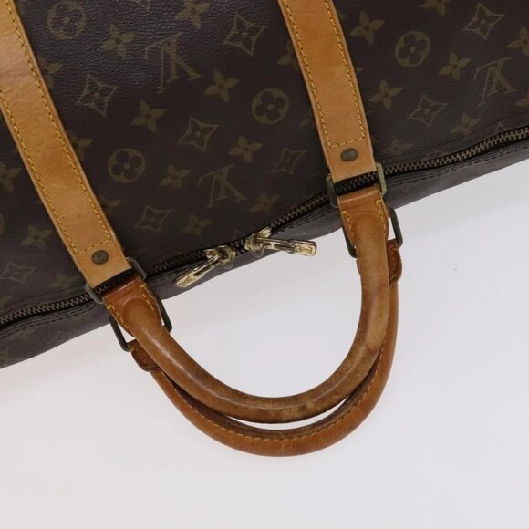 LOUIS VUITTON Monogram Keepall Bandouliere 60 Boston Bag M41412 LV Auth 113099 - Picture 7 of 15